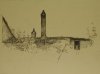 1922-1925 ca. - Profilo di tetti a Orvieto